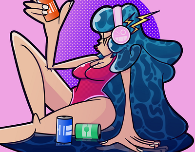 Water Gal design icon illustration