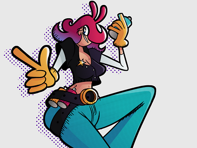 Glove Gal design icon illustration logo