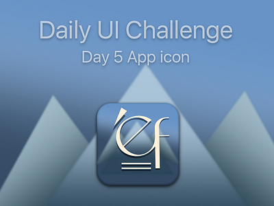 Daily ui day 5 100 appicon dailyui design hyperisland illustration logo mountain sketch ui ux