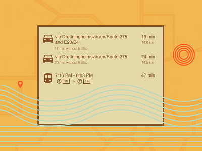 Daily UI Day 29 - MAP art dailyui location map stockholm subways time