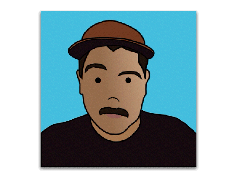 it's sceptical times avatar gif illustration selfie sketch