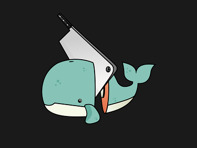 chopped whale hackdaylogo illustration sketch