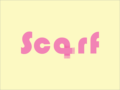 Scarf: Typography Word Play