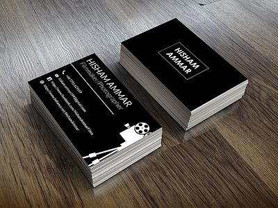 Filmmaker Business Card bussiness card design filmmaker graphic illustration photographer