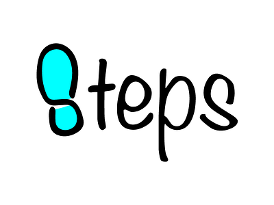 Steps: Shoe Store logo design font illustration logo logotype shoes typography