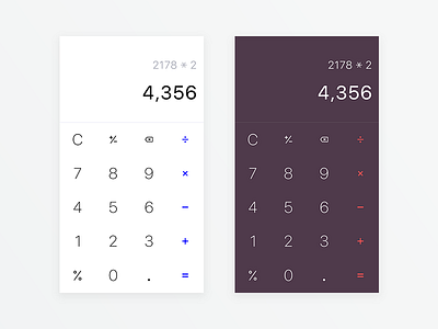 Daily UI - #004 : Calculator