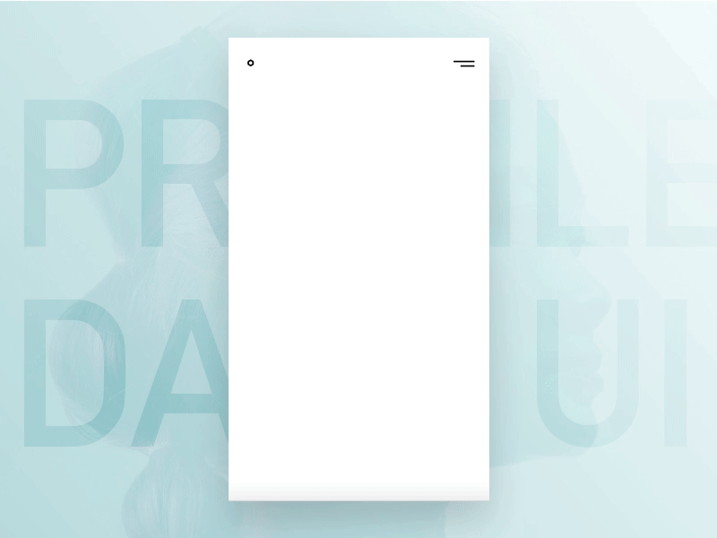 Daily UI - #006 : User Profile Animated