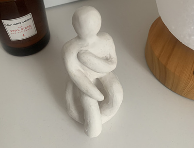 I am with you clay design sculpture