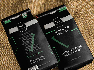 Right Hand Coffee Co. Packaging Design