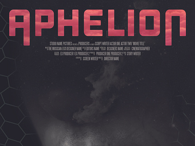 Aphelion Movie poster Design