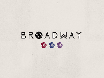 Cue Broadway brand identity branding broadway identity logo magazine