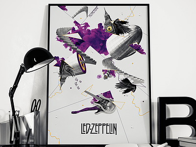 Led Zeppelin collage led purple zeppelin