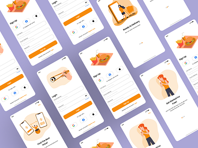 Food App UI america app application branding delivery design dribbble food future gojek grab icon illustration indonesia logo singapore typography ui ux vector