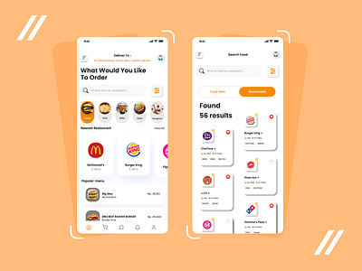 Food App UI app apple application branding burgerking delivery design dmm dribbble figma food illustration indonesia iphone multimedia rpl tkj ui