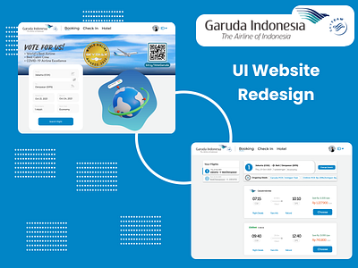 Garuda Indonesia Website Redesign app application branding delivery design dribbble illustration logo ui vector