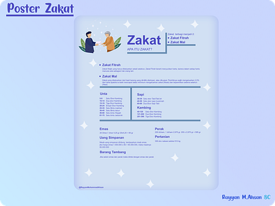 Poster Zakat design illustration vector