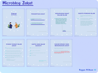 Microblog Zakat design illustration typography ui vector