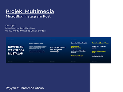 Microblog/Instagram Post design illustration typography