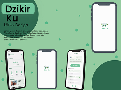 Dzikir App figma illustration ui ux