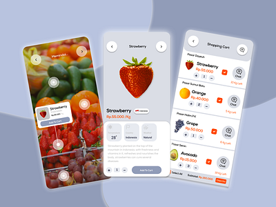 Fruit Scanner apps branding design figma fruit illustration mobile scanner ui ux
