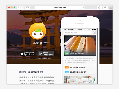 Xiaotao Web Landing app landing web