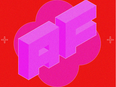 AF design graphic design illustration isometric typography