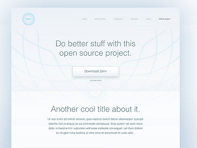 Zenv open source project - Landing page