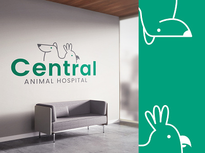 Central Animal Hospital Branding branding design graphic design illustration logo vector