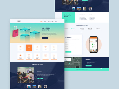 Landing Page NCS Tech by Quadrant Technology on Dribbble