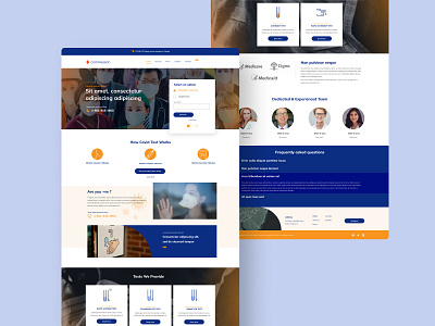 Landing Page, Compassion branding design ui ux