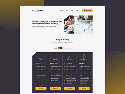 Landing Page - Pricing section branding design graphic design ux