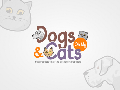 Dogs & Cats Oh my branding branding graphic design illustration logo