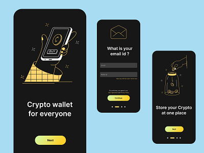 Crypto Trading App crypto app mobile app ui