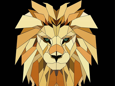 The Lion design graphic design illustration vector