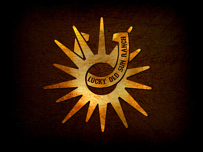 Lucky Old Sun Ranch brand horse shoe logo ranch star