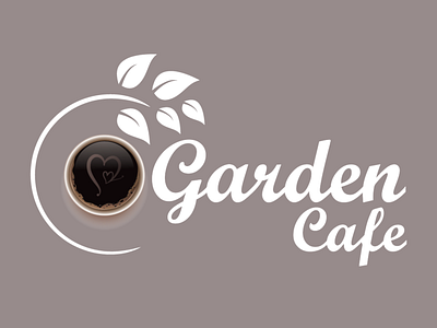 Garden Cafe logo a logo branding cafe logo design garden garden logo graphic design illustration logo ui ux vector