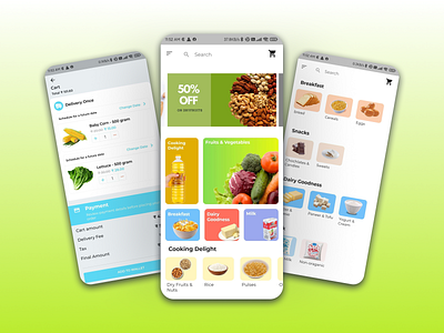 Milk Subscription Flutter App - Grocery, Water, Vegetables android appdeveloper appdevelopment design flutter fluttertop online milk store ui