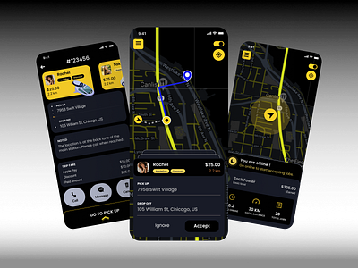 Taxi Driver App Darkmode V1.1