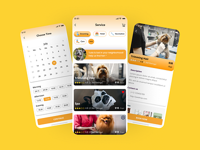 Pet App Light V1.1 clean design clean ui design minimal mobile mobile app mobile app design mobile design mobile ui pet pet app popular shot responsive design ui ui design ui kit ux