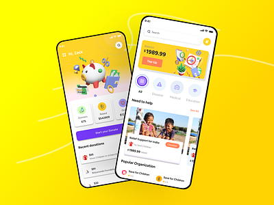 Crowdfunding App UI clean design clean ui crowdfunding design donation dribbble mobile app mobile app design mobile design mobile ui mobileui money new popular shot responsive design ui uiux ux
