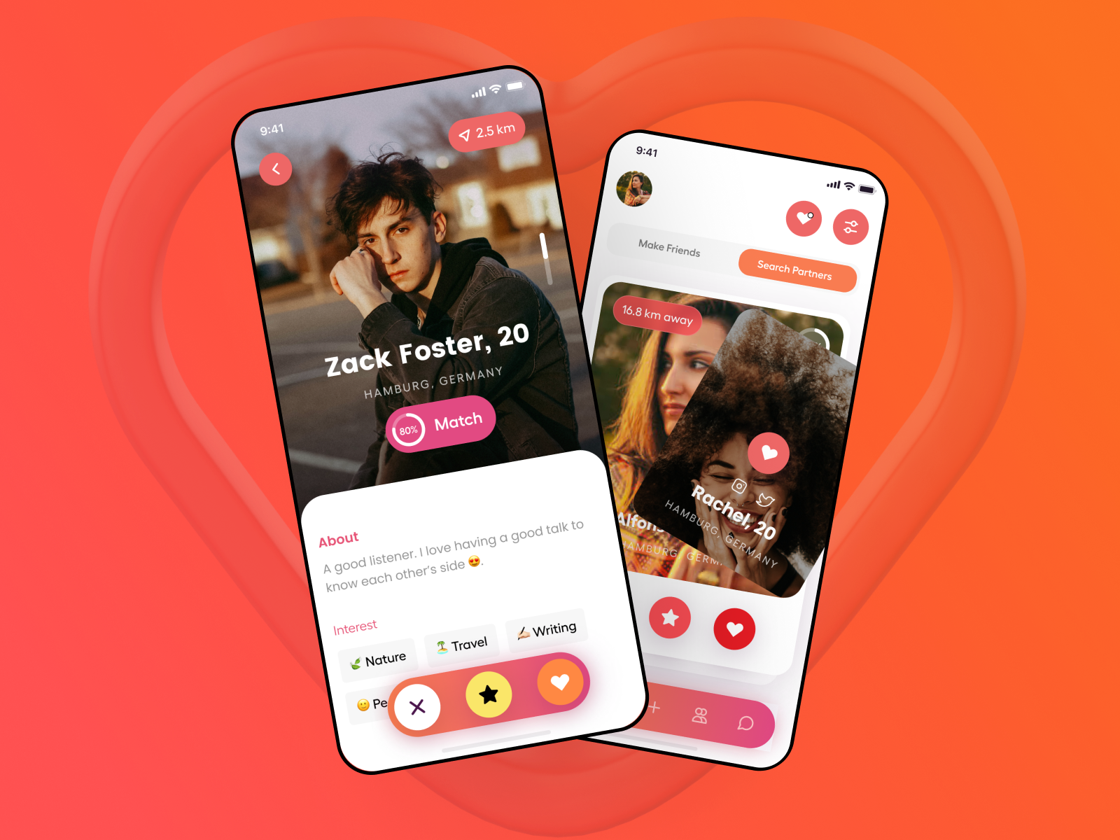 Dating App Light V1 by Rishabh Rai on Dribbble