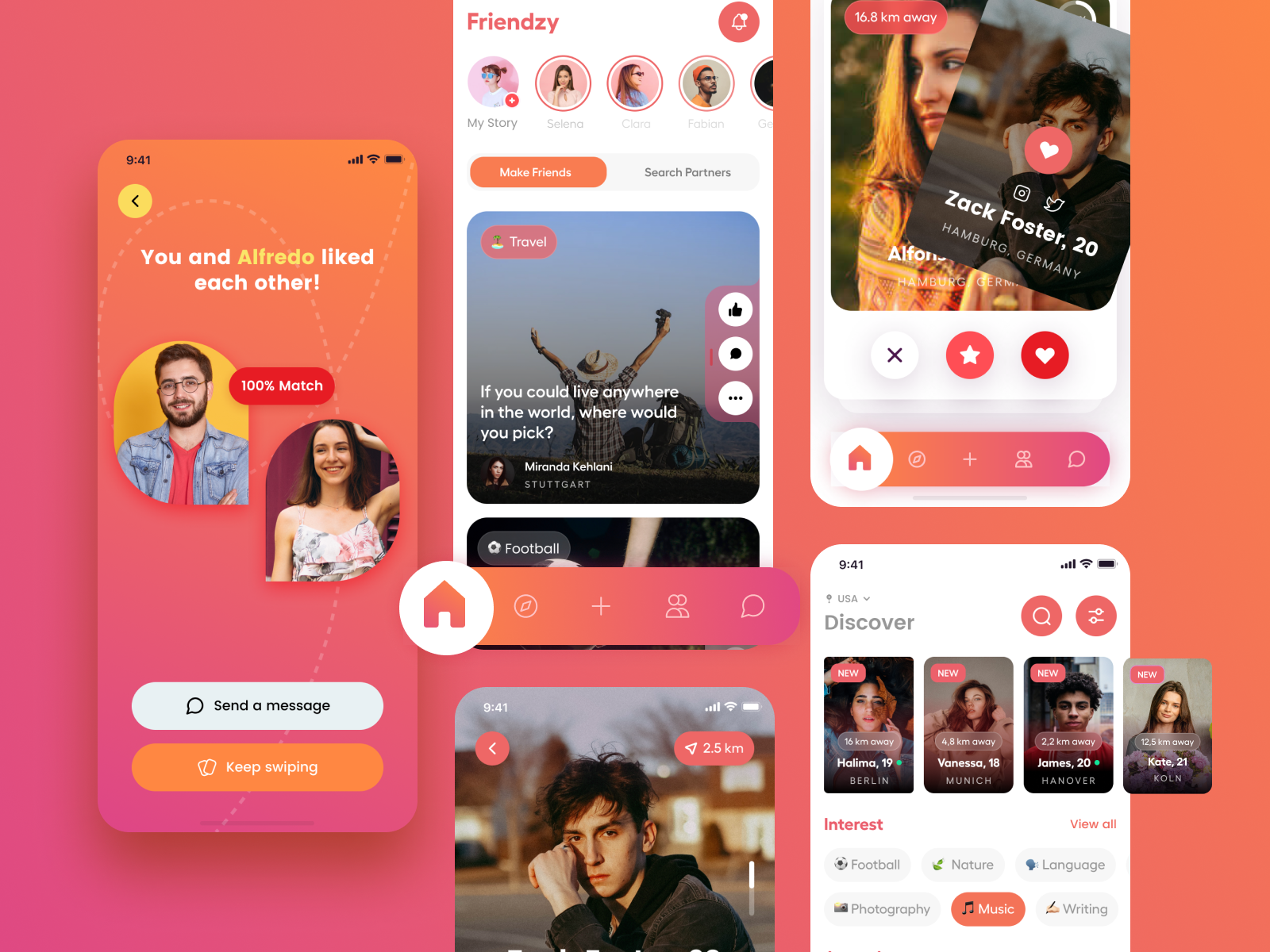 Dating App Light UI V2 by Rishabh Rai on Dribbble