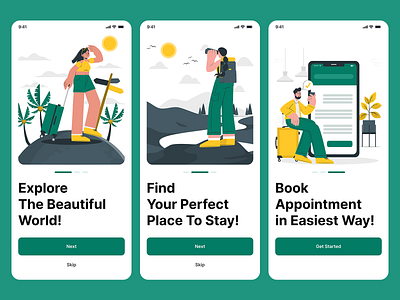 Travel Mobile App Onboarding Screen