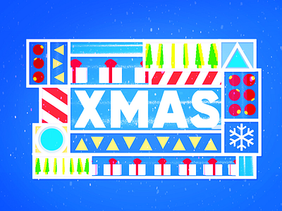 XMAS FACTORY 2d 3d abstract cinema4d color composition frame layout minimal set shapes xmas