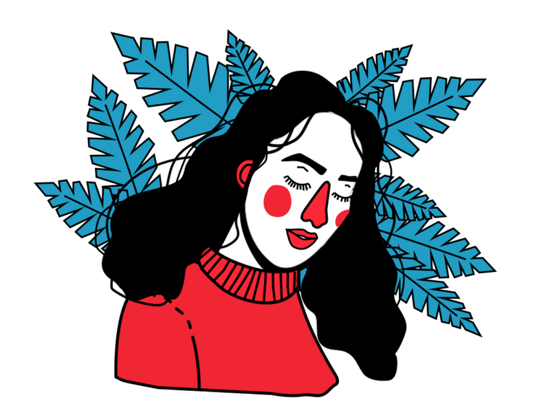 Self-Portrait Plant Illustration by Ramona on Dribbble