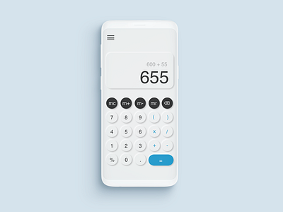 Daily UI Challenge #004 - Calculator