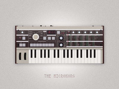 The Microkorg music musical instrument synth vector