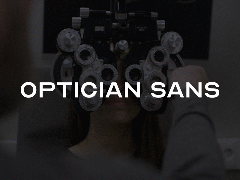 OPTICIAN SANS eye chart font fonts free font optician optometrist optometry sloan snellen type typeface typography
