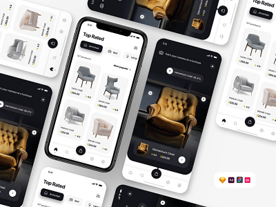 Furniture App UI app design furniture app mobile app ui ui ux