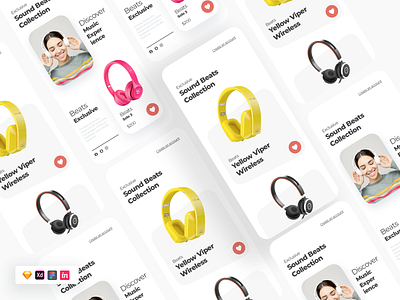 Headset App app design headset app mobile app ui ui ux